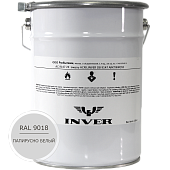 Синтетическая антикоррозийная краска INVER RAL 9018, матовая, грунт-эмаль, воздушной сушки 25 кг.